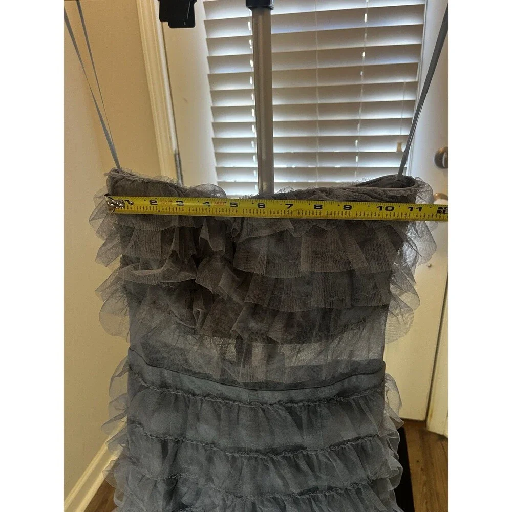 GEORGIA MINI DRESS - SMOKY BLUE- VELVI- Xsmall - Picture 11 of 14